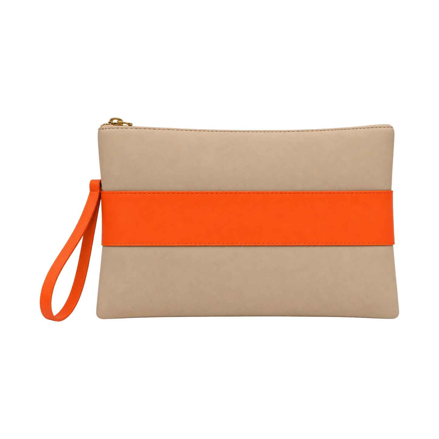 Prism Clutch — Orange Stripe