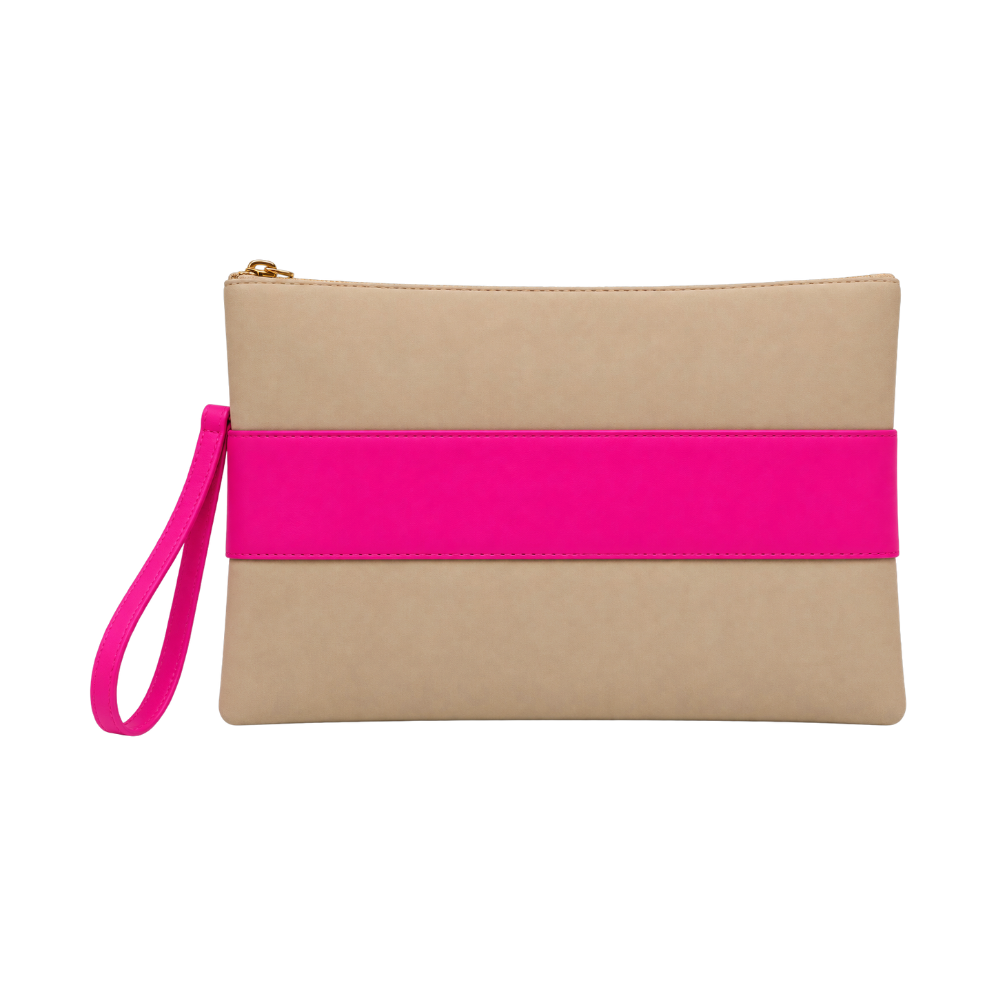 Prism Clutch — Pink Stripe